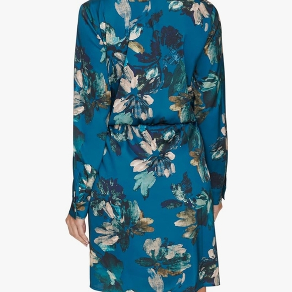 Calvin Klein Front-Knot Detail Long Sleeve Wrap Dress - Picture 13 of 13